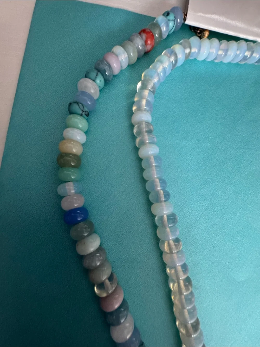Beaded necklace Heart Charm